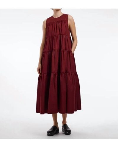 Co. Sleeveless Tie Dress - Red