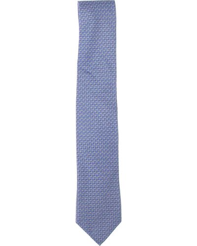 Michael Kors Silk Skinny Neck Tie - Purple