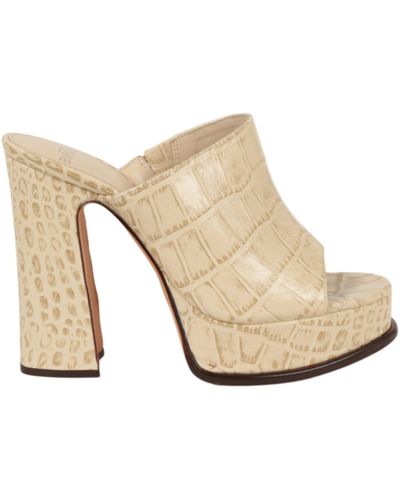 Alexandre Birman Lavinia Plateau Mules - Natural