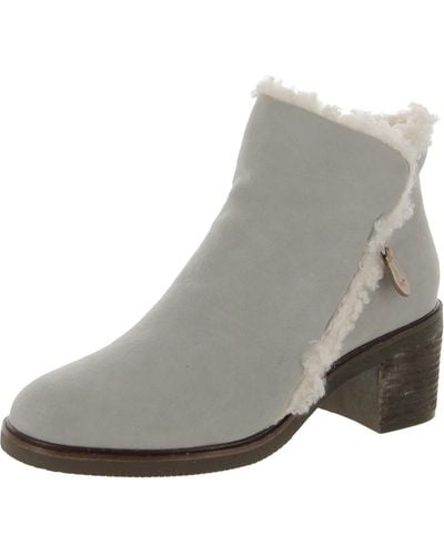 Gentle Souls Best 65mm Leather Ankle Booties - Gray