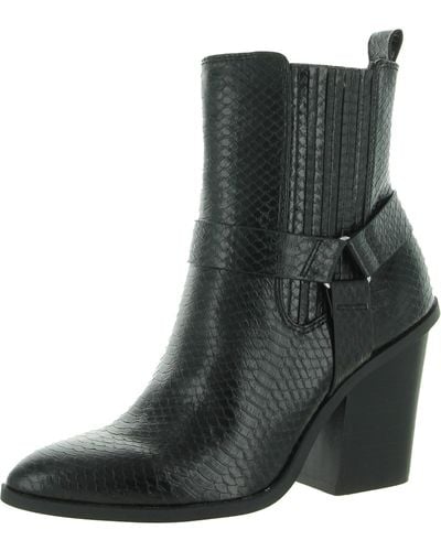 DV by Dolce Vita Nilano Leather Ankle Ankle Boots - Black