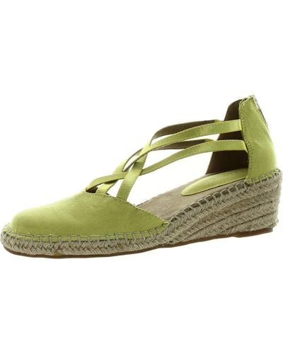 Kenneth Cole Clo Strappy Woven Wedges - Green
