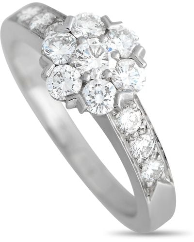 Van Cleef & Arpels 18k Gold 0.65ct Diamond Fleurette Ring C10-030824 Vc10-030824 - Gray