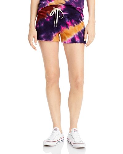 n:PHILANTHROPY Tructed Short Tie-dye Soft Casual Shorts - Blue
