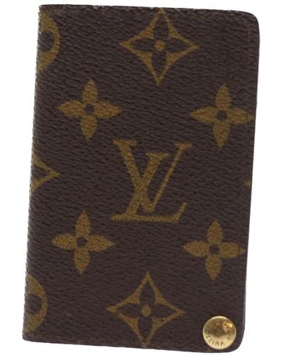 Louis Vuitton Porte Carte Crédit Pression Canvas Wallet (pre-owned) - Brown
