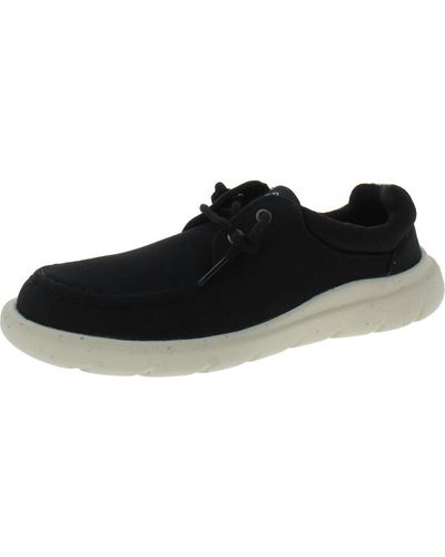 Sperry Top-Sider Captain's Moc Lace Up Comfort Casual And Fashion Sneakers - Black