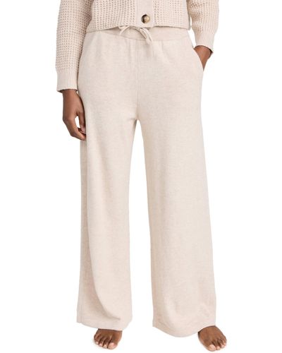 Eberjey Recycled Sweater Pant In Oat - Natural