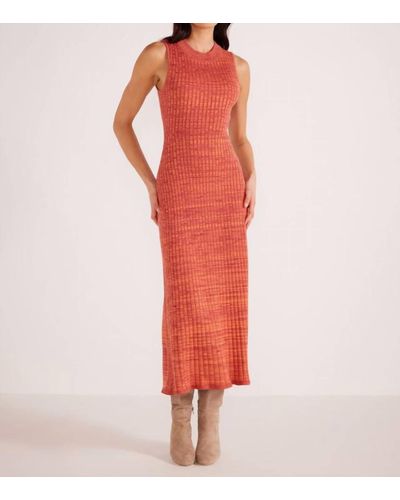MINKPINK Raphael Knit Midi Dress - Red