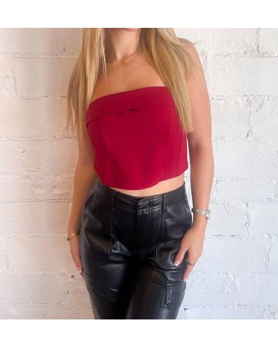 COTTON CANDY FASHION Twilight Tube Top - Red