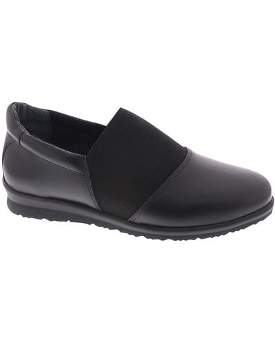 David Tate Dynasty Laceless Leather Casual And Fashion Sneakers - Black