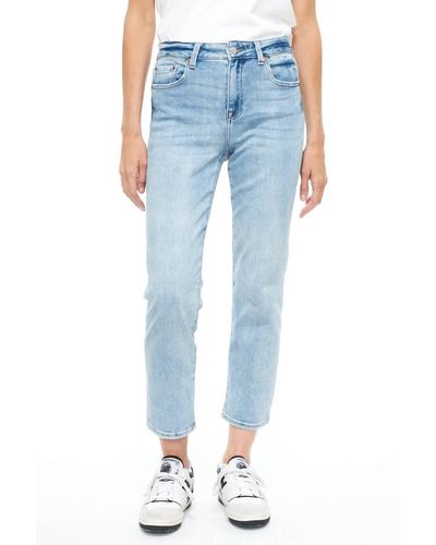 Pistola Monroe High Rise Slim Cigarette Jean - Blue