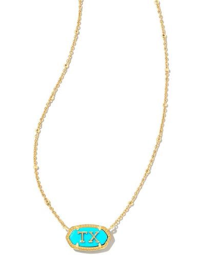 Buy the Kendra Scott Agate Elisa Necklace & Faux Turquoise Bracelet 9.7g |  GoodwillFinds