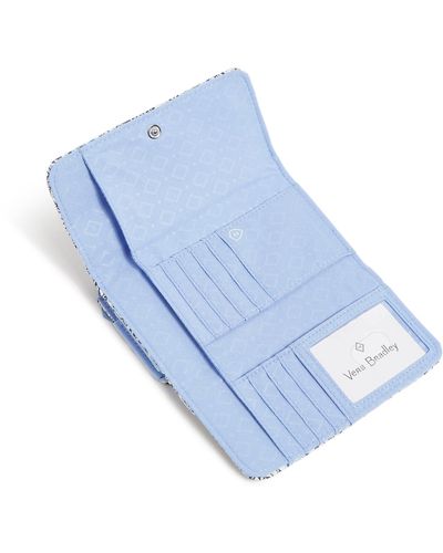 Vera Bradley Cotton Rfid Smartphone Wristlet - Blue