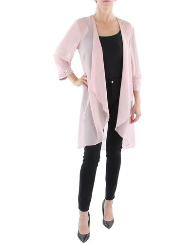 SLNY Chiffon Sheer Jacket - Pink