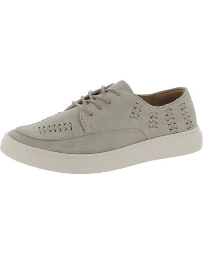 Comfortiva Thayer Suede Woven Casual And Fashion Sneakers - Gray