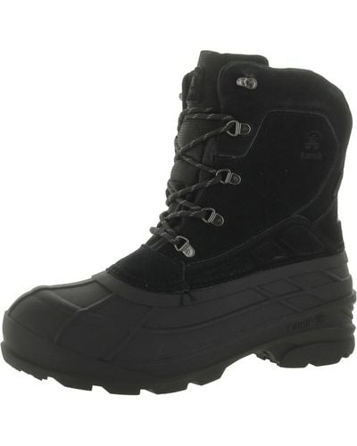 Kamik Fargo 2 Waterproof Suede Winter & Snow Boots - Black