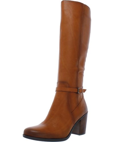 Naturalizer Kalina Leather Narrow Calf Knee-high Boots - Brown