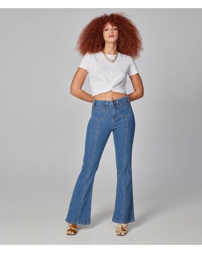 Lola Jeans Alice-vns High Rise Flare Jeans - Blue