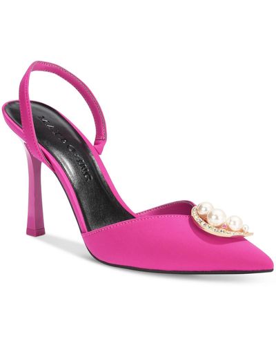 INC Victoria Embellished Pointed Toe Ankle Strap - Pink