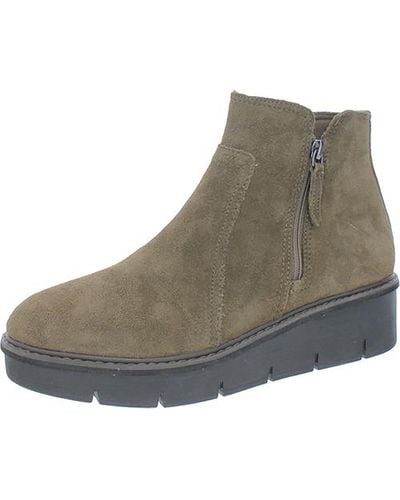 Clarks Airabell Vibe Suede Bootie Ankle Boots - Gray
