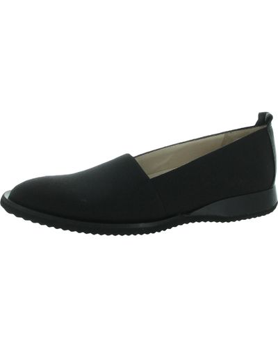Amalfi by Rangoni Ercole Cushioned Footbed Comfort Loafers - Black