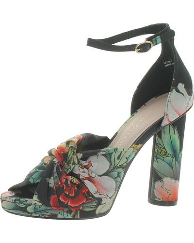 Chinese Laundry Flory Satin Floral Heels - Natural