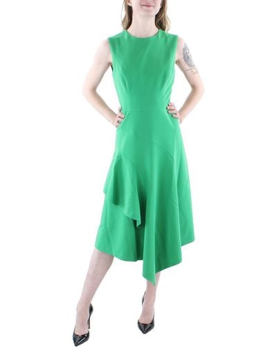 Kay Unger Midi Sleeveless Cocktail And Party Dress - Green