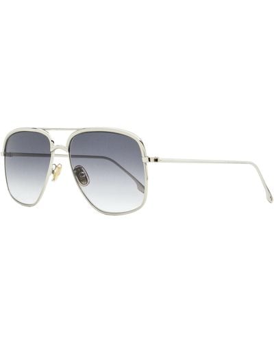 Victoria Beckham Navigator Sunglasses Vb200s Silver 57mm - Black