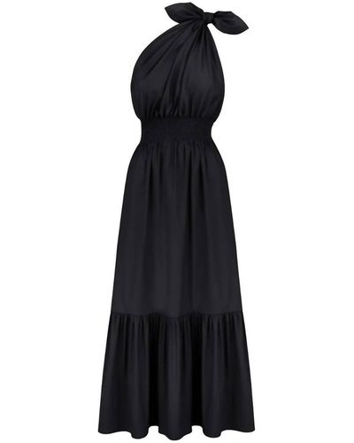 Monica Nera Demi Maxi Long Dress - Black