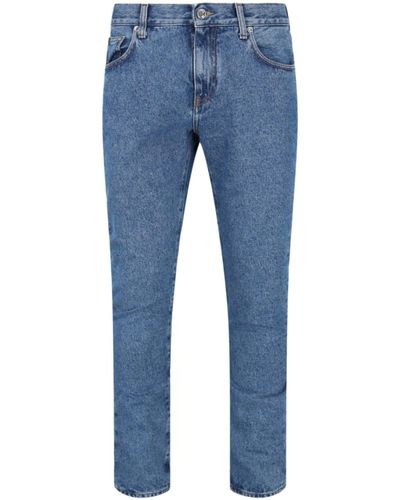 Off-White c/o Virgil Abloh Diag Pkt Skinny Jeans - Blue