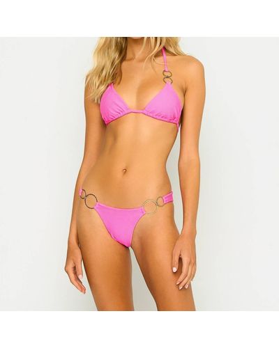 Beach Bunny Nadia Triangle Bikini Top - Pink