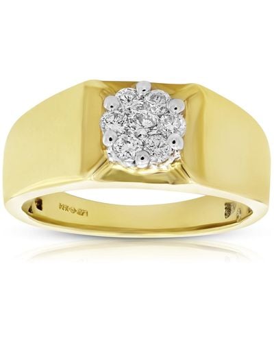 Vir Jewels 1/2 Cttw Diamond Engagement Ring Cluster Composite 14k Gold - Metallic