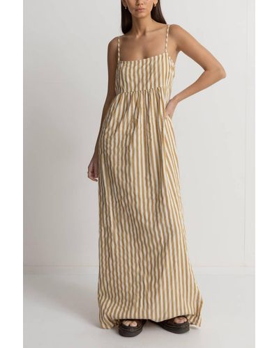 Rhythm Good Times Stripe Dress - Natural