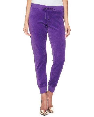 Juicy Couture Modern Track Pants - Purple