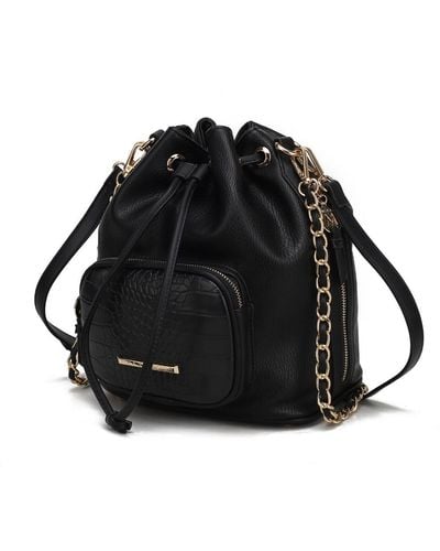 MKF Collection by Mia K Azalea Bucket Shoulder Handbag For - Black