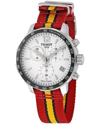 Tissot 42mm Quartz Watch - Red