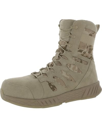 Reebok Floatride Energy Tactical Leather Work & Safety Boots - Gray