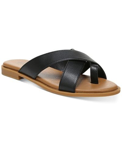 Style & Co. Carolyn Dressy Slip On Slide Sandals - Black