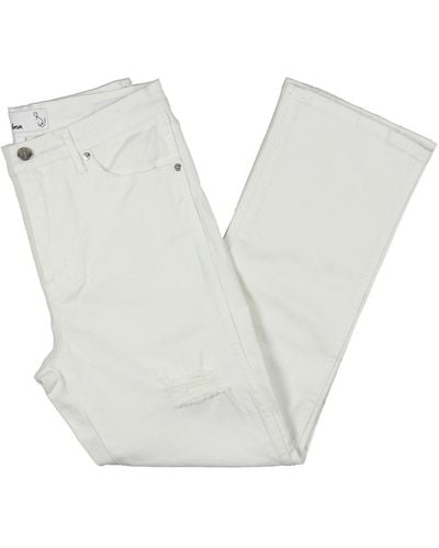 Sam Edelman Linnie Mid-rise Denim Ankle Jeans - White