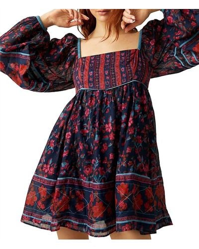 Free People Endless Afternoon Mini Dress - Red