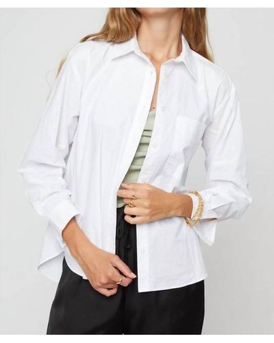 Sans Souci Collared Button Down Shirt - White