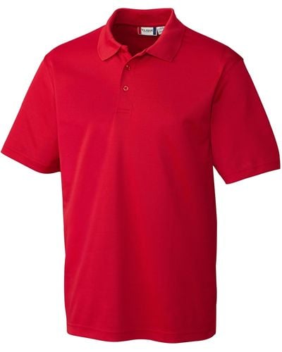 Clique Malmo Pique Polo Shirt - Red