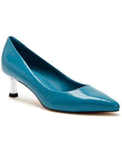 Katy Perry The Golden Pump Patent Slip-on Pumps - Blue
