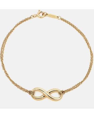 Tiffany & Co. Infinity 18k Gold Chain Bracelet - Metallic