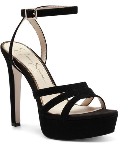 Jessica Simpson Balina 2 Strappy Dressy Platform Heels - Black