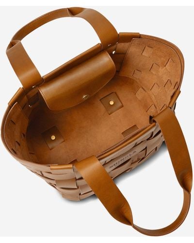 Shinola The Medium Bixby Tan Vachetta Leather Basket Bag 20254496 - Brown