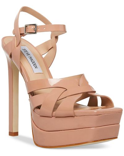 Steve Madden Flirt Strappy Synthetic Pumps - Brown