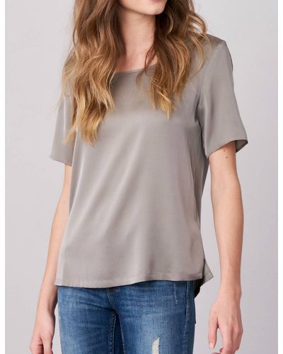 Repeat Cashmere Silk T-shirt - Gray