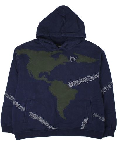 Who Decides War Indigo Pangia Hooded Pullover - Blue