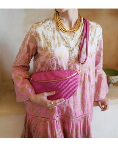 Debbie Katz Shelly Crochet Crossbody Bag - Pink